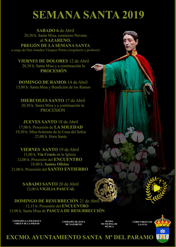 Semana Santa en Santa María del Páramo 2019 Santa María del Páramo